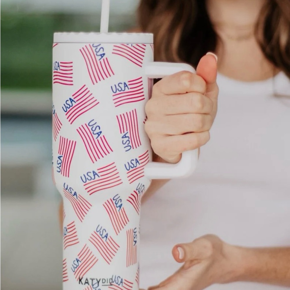 Katydid USA Flag Tumbler 38oz
